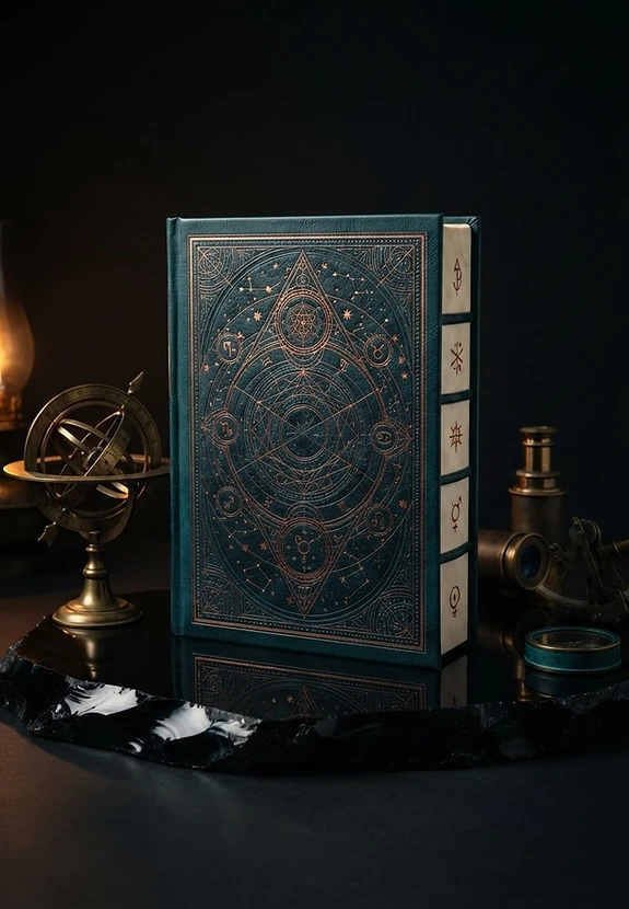 Nadi Astrology book arranged with traditional instruments